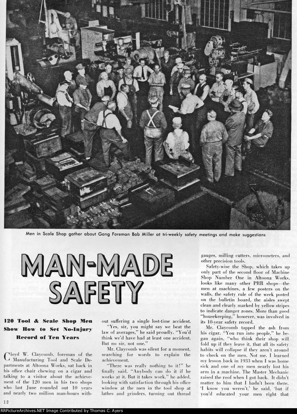 PRR "Man-Made Safety," Page 12, 1953